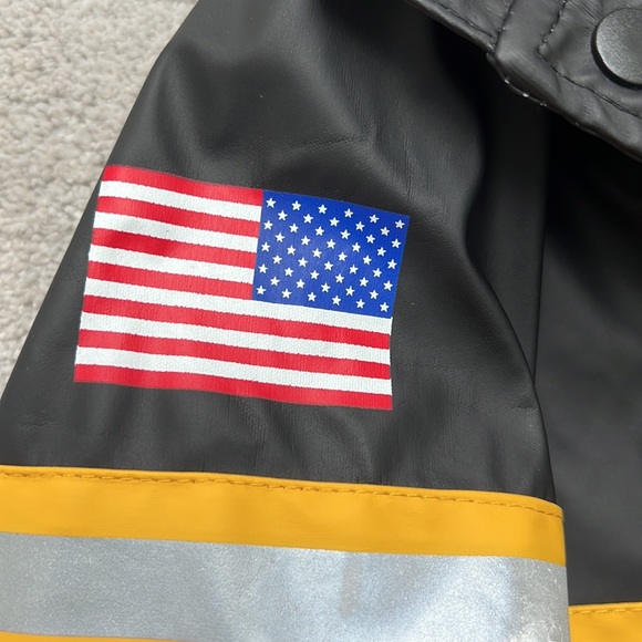 Kids Fire Department Rain Jacket - Picture 3 of 4